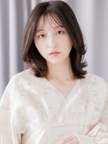 カバーヘア ブリス 志木南口駅前店(COVER HAIR bliss) 黒髪ローライトカラークラゲヘアウルフくびれミディ30代40代X