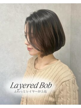 グロウ レランテ(GLOW lelante) 【大人レディにおすすめ】韓国レイヤーボブ