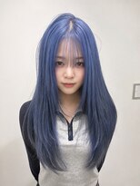 アンリ(Anli) 【tomomi*ブリーチカラー レイヤー ブルー 淡いブルー】
