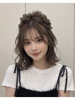 カイノ 福岡天神店(KAINO)&nbsp;ゆるふわハーフアップアレンジ