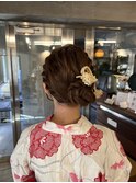 【浴衣＊】ふわふわサイドシニヨン