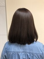 サロンドユー ベルポート本店(SALON DE U) ツヤ髪×ボブカット×ショコラアッシュ