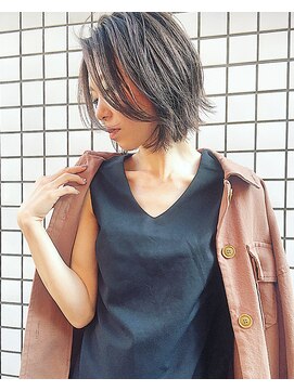 ノア ヘアデザイン 町田店(noa Hair Design) 抜け感×外ハネボブ×シナモンベージュ