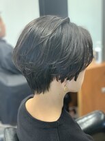 シェル 吉祥寺(shell)&nbsp;黒髪ハンサムショート_骨格補正_お手入れ簡単