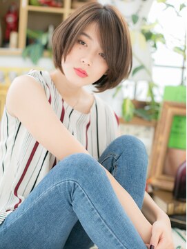 カバーヘア ブリス 川口(COVER HAIR bliss) 小顔アシンメトリー前下がりボブショートTa2川口20代30代40代