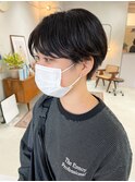 ハンサムショートの毛先パーマ