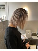 "ボブとバレイヤージュ"