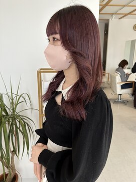 コト 福井大和田店(coto) 福井 大和田 ハイトーン ピンクブラウン 韓国ヘア 透明感