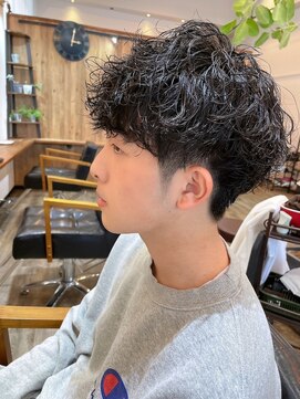 フラッグヘア 新宮店(Flag HAIR) メンズパーマ　波巻きパーマ　ツイストスパイラル