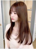 韓国前髪顔周り×美髪レイヤー[横浜/縮毛矯正/前髪縮毛矯正]