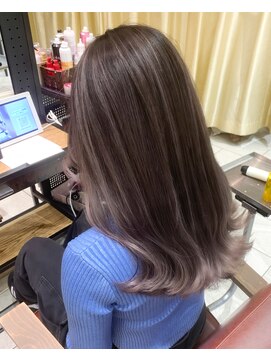 プログレス フレスポ富沢店(PROGRESS) カット/バレイヤージュ シルバーピンク