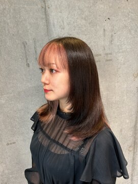 ニカ 溝の口(NICA) ペールピンク×フェイスフレーミング＊【NICA 溝の口店】