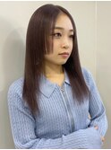 7139髪質改善グレージュカラーレイヤーロングアッシュブラック