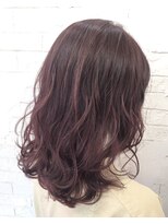 アジールヘア 所沢プロペ通り店(agir hair)&nbsp;ピンクベージュデザインカラーレイヤーカットケアブリーチ所沢