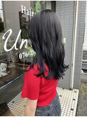透明感アッシュグレー
