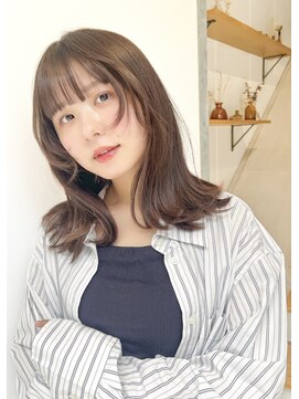 アンサム 経堂店(UNSOME) 【経堂】ミディアムレイヤー/くびれヘア/ベージュ