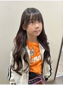 ワインレッドインナーカラー