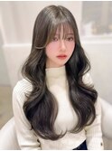 着物/フェミニンロング/似合わせカット/ウェーブミディアム/栄a6