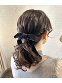 ポニテールシニヨン