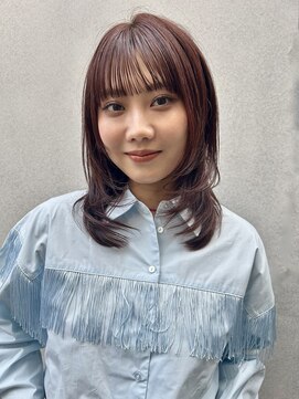 プランツヘアー 顔まわりレイヤーカット 福岡博多美容室