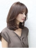 ★暗めカラーグランマッシュフェイスフレーミングデザインカラー