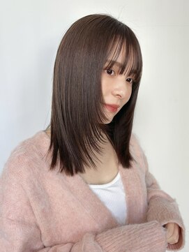 ローネス(LONESS) レイヤーカット ミディアムレイヤー 透明感カラー