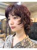 パーマウルフパーマカーリーヘアカーリーパーマくるくるパーマ