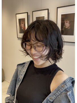 シアン 矢場町店(CYAN.) レイヤー×ボブパーマ×黒髪【CYAN.栄/矢場町/大須】