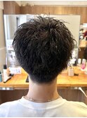 メンズ　スパイキーショート　パーマスタイル