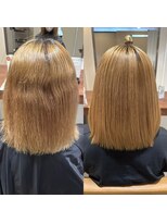 エイクス ヘア デザイン×美髪クリニック 千葉(AQs hair design) ブリーチに縮毛矯正【AQs松尾和樹】