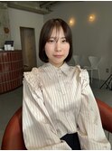 ボブ/ストレートパーマ/前髪あり/髪質改善【丸の内/名古屋】　
