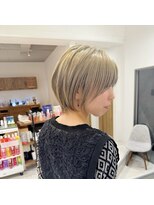 ネイロ 北千住(NeiRo)&nbsp;小顔ショートボブカラー大人ショートボブひし形ショートカット