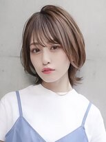 ギークス(GEEKS)&nbsp;【GEEKS渋谷】くびれボブ/レイヤーボブ/ココアブラウン/冬カラー