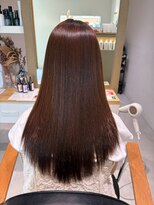 ラポール 蟹江(RAPPORT) 【髪質改善】艶めくストレートロングで叶う上品ブラウンヘア