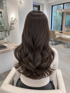 テーラヘアー 我孫子店(TELA HAIR) 透明感ブラウン×ゆるふわレイヤーロング【TELA HAIR 我孫子店】