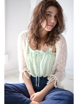 ベター(better) トップノット ノームコア　くせ毛風 ルーズmidi