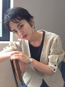 ロティー(loty) ニュアンスパーマ×センターパート