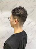 眼鏡スタイルにも似合うメンズベリーショートパーマスタイル☆
