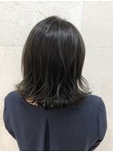 切りっぱなしカーキアッシュ【熊谷 美咲】