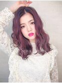 20代30代40代小顔 ピンクパープルボブディくびれセミディ錦糸町
