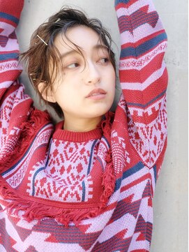 アルバム 銀座(ALBUM GINZA) ショートアレンジ_ローライトスリークボブ厚めバング_47500