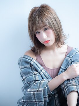 オーブ ヘアー アムール 学芸大学店(AUBE HAIR amour) ヌケ感◎ハイトーン外ハネスタイル