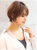 ショートボブ髪型20代30代40代50代前髪あり前髪無し面長丸顔
