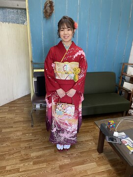 美容室エルカミノ 成人式ヘアメイク