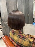 自然にまとまるミニボブ