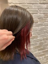ハナハナ ゼスト御池(hana hana) 縮毛矯正とインナーカラー