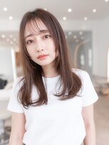 20代30代大人かわいい斜めバンググレージュカラー小顔前髪ボブ