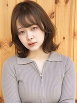 ブゾン(buZon)&nbsp;【buZon ブゾン】外ハネくびれボブ×シルキーベージュ