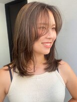 ノラ ウメダ(NORA UMEDA)&nbsp;【NORA UMEDA 高木】外国人風ミルクティーハイライトカラー