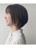 ナチュラルボブ、インナーカラー